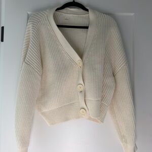 H&M Cream Knit Cardigan